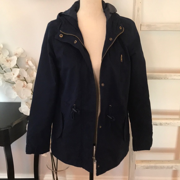 ‼️CLEARANCE‼️ Navy Hooded Jacket - Picture 6 of 7